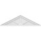 Ekena Millwork Peaked Cap 3 Spoke Architectural Grade PVC Pediment, 40"W x 11"H x 2"P (Pitch 6/12) PEDPS040X110PKC03 - alternate 3